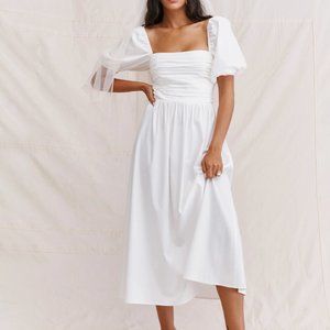 Reformation Rachelle Dress - White